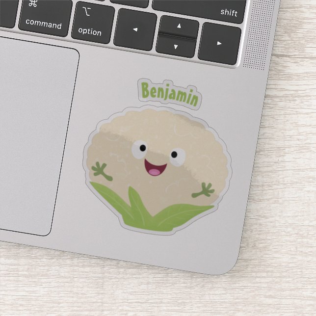 Cute happy cauliflower vegetable cartoon (Detail)