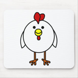 Cute Happy Chicken Mouse Pad