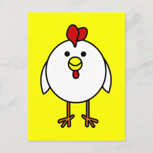 Cute Happy Chicken Postcard