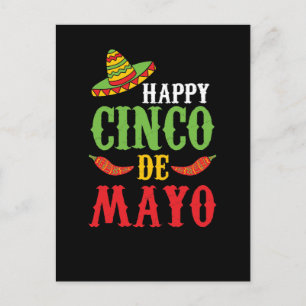 Cute Happy Cinco De Mayo Postcard