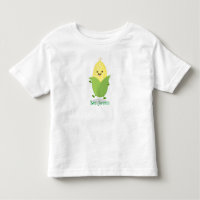 Cute happy corn cartoon illustration