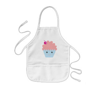 Cute Happy Cupcake Baking Kids Kids Apron