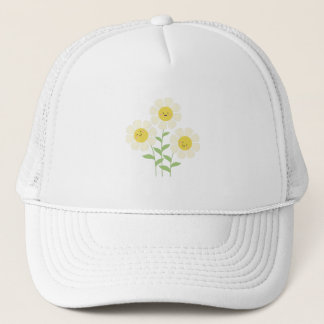 Cute Happy Daisy Flowers Trucker Hat
