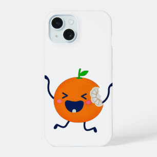 Cute Happy Dancing Orange iPhone Case - Funny Kawa