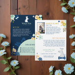 Cute Happy Dog Floral Botanical Navy Pet Services Flyer<br><div class="desc">The perfect flyer for your pet care services business. We've illustrated this cute adorable dog with its paws raised. Beautiful botanical florals are designed in a beautiful colour pallet of mint green, blush pink, mustard yellow, and navy blue. Add your own headings and text. The reverse side of the flyer...</div>