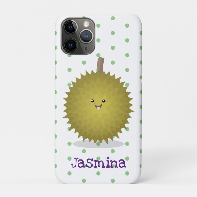 Cute happy durian cartoon illustration Case-Mate iPhone case (Back)