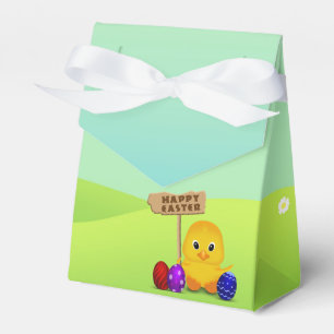 Cute Happy Easter Baby Chick Favour Box