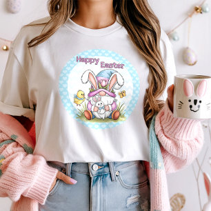 Cute Happy Easter Bunny Gnome T-Shirt