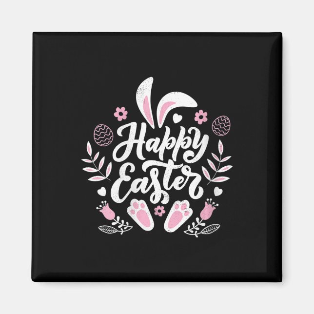 Cute Happy Easter Bunny  Magnet (Front)