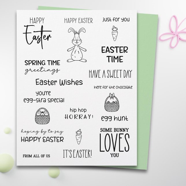Cute Happy Easter Craft Scrapbook Paper (Creator Uploaded)
