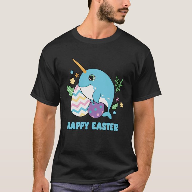 Cute Happy Easter Day Egg Hunter Boys Girls Kids O T-Shirt (Front)