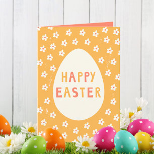 Cute Happy Easter Egg  Card