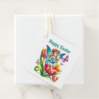 Cute Happy Easter Fairy Customizable  Favour Tags