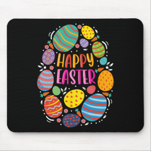 Cute Happy Easter For Teen Girls Boys Easter Color Mouse Pad