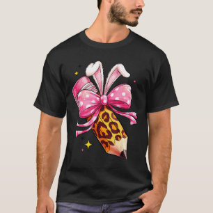 Cute Happy Easter Hoppy Teacher Kids Girl Kinderga T-Shirt