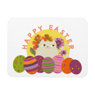 Cute Happy Easter Magnet