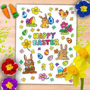 Cute Happy Easter  Postcard