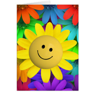 Cute Happy Face Flowers