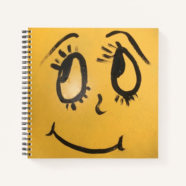 Cute Happy Face Notebook (Front)