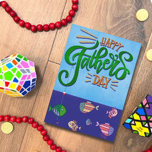 Cute Happy Father’s Day Fish Inspirivity Card