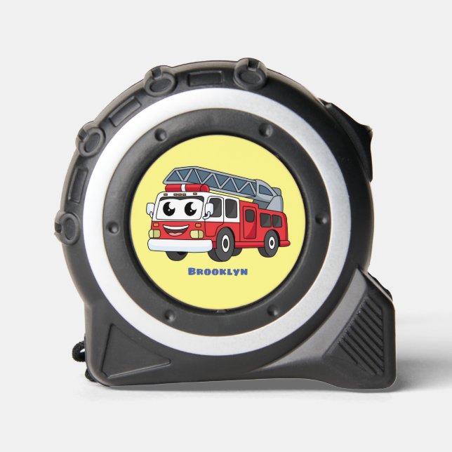 Cute happy fire engine cartoon 1 (Front)