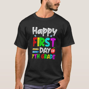 Cute Happy First Day Of 7th Grade T-Shirt
