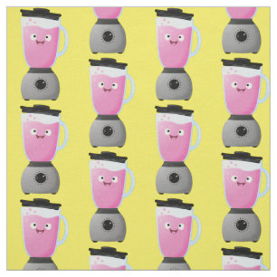 Cute happy food blender kitchen appliance cartoon fabric