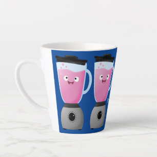Cute happy food blender kitchen appliance cartoon latte mug
