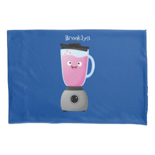 Cute happy food blender kitchen appliance cartoon pillowcase