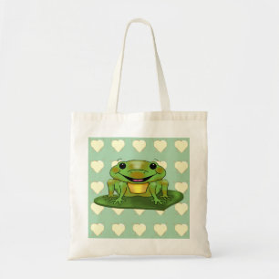 Cute & Happy Frog Budget Tote Bag