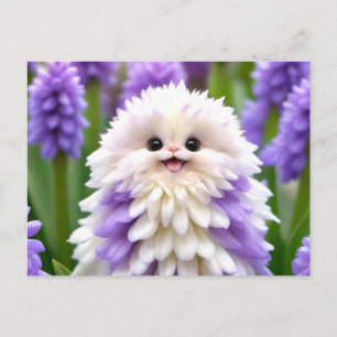 Cute Happy Garden Flower Postcard