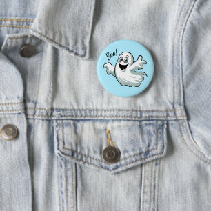 Cute Happy Ghost 6 Cm Round Badge