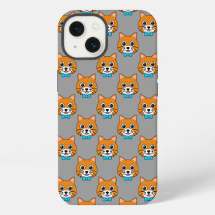 Cute Happy Ginger Cat with Papillon iPhone 13 Case