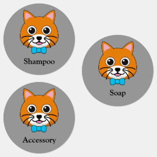 Cute Happy Ginger Cat with Papillon   Personalise 