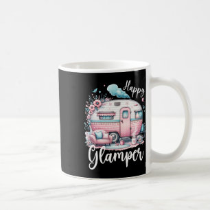 Cute Happy Glamper Caravan Camping Glamping Coffee Mug