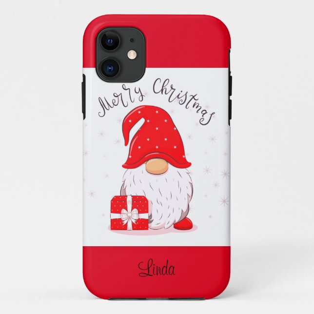 Cute Happy Gnome Case-Mate iPhone Case (Back)
