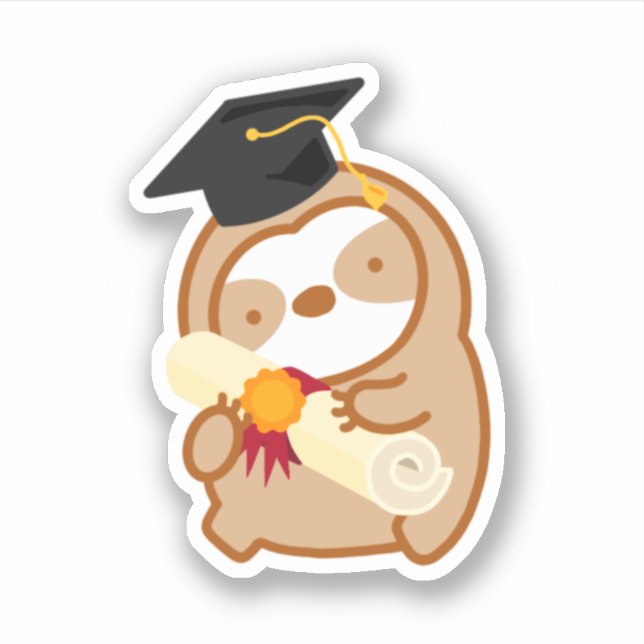 Cute Happy Graduation Sloth (Front)