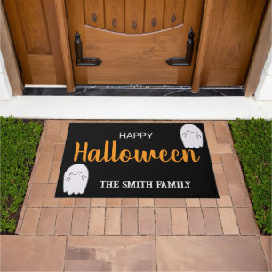 Cute Happy Halloween Doormat