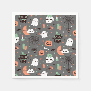 Cute Happy Halloween Pattern Party Supplies Napkin