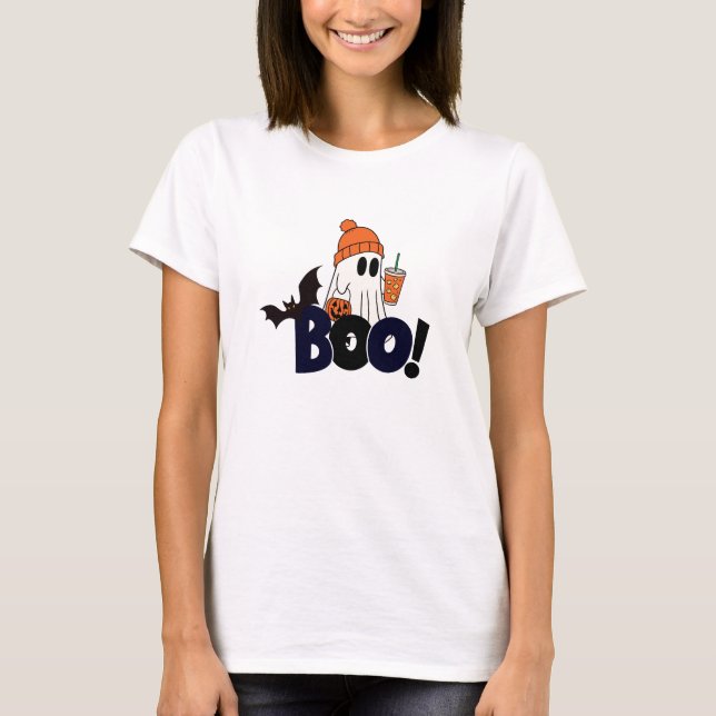 Cute Happy Helloween Wizard Bear  T-Shirt (Front)