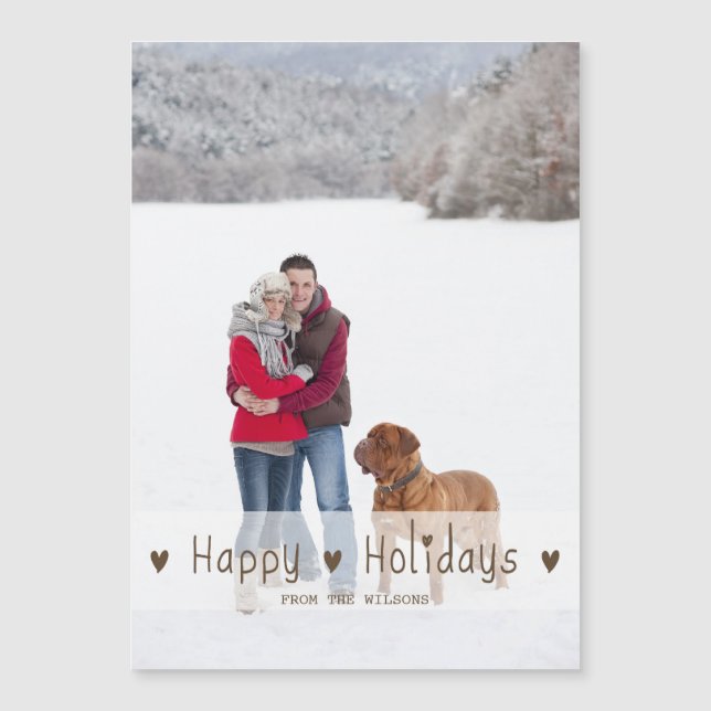 CUTE HAPPY HOLIDAYS | HOLIDAY PHOTO (Front)