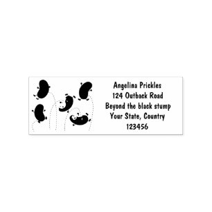 Cute happy jellybeans jumping cartoon illustration rubber stamp