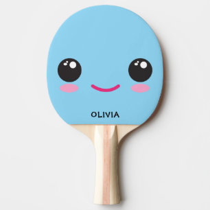 Cute Happy Kawaii Face - Custom Ping Pong Paddle