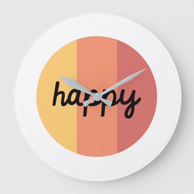 Cute Happy Large Clock (Front)