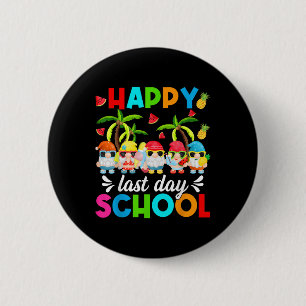 Cute Happy Last Day Of School Gnomes End Of School 6 Cm Round Badge