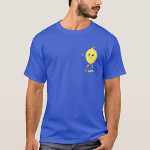 Cute happy lemon cartoon & calligraphy T-Shirt