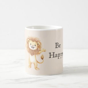 Cute Happy Lion Coffee Mug