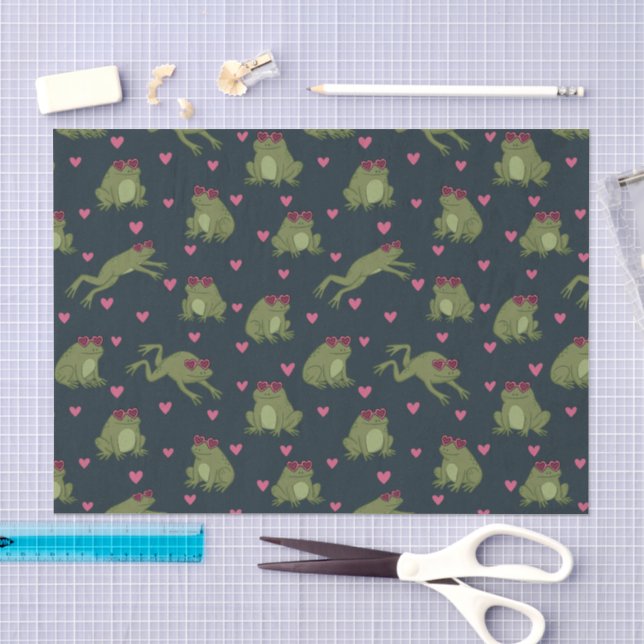 Cute Happy Love Frogs Tissue Paper (Craft)