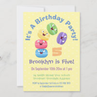 Cute happy macaroons cartoon birthday 