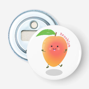 Cute happy mango cartoon illustration bottle opener